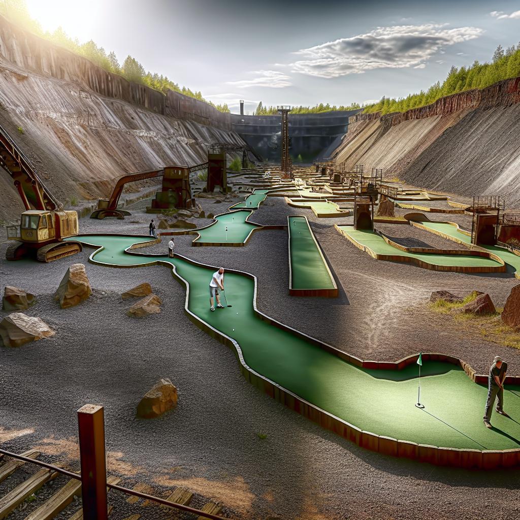 Minigolf Ostrava Pískové doly: Industriální krása a sport