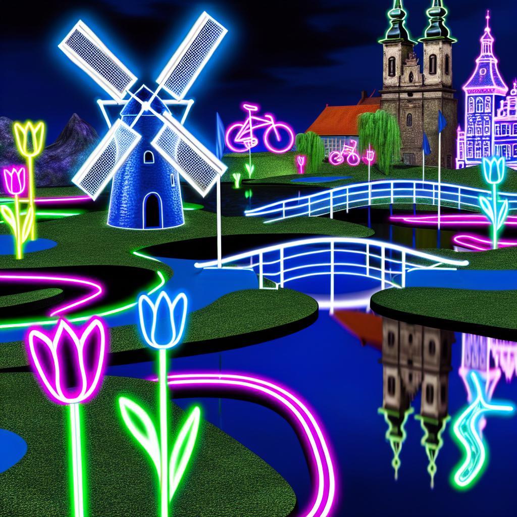 Neon minigolf Amsterdam: Holandská inspirace pro české hřiště