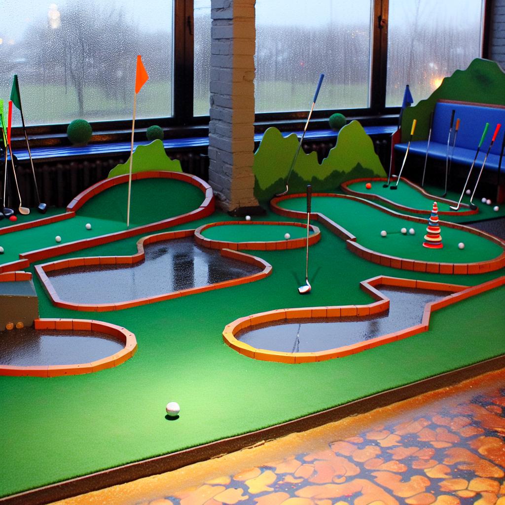 Vnitřní minigolf: Ideální volba na deštivé⁤ dny