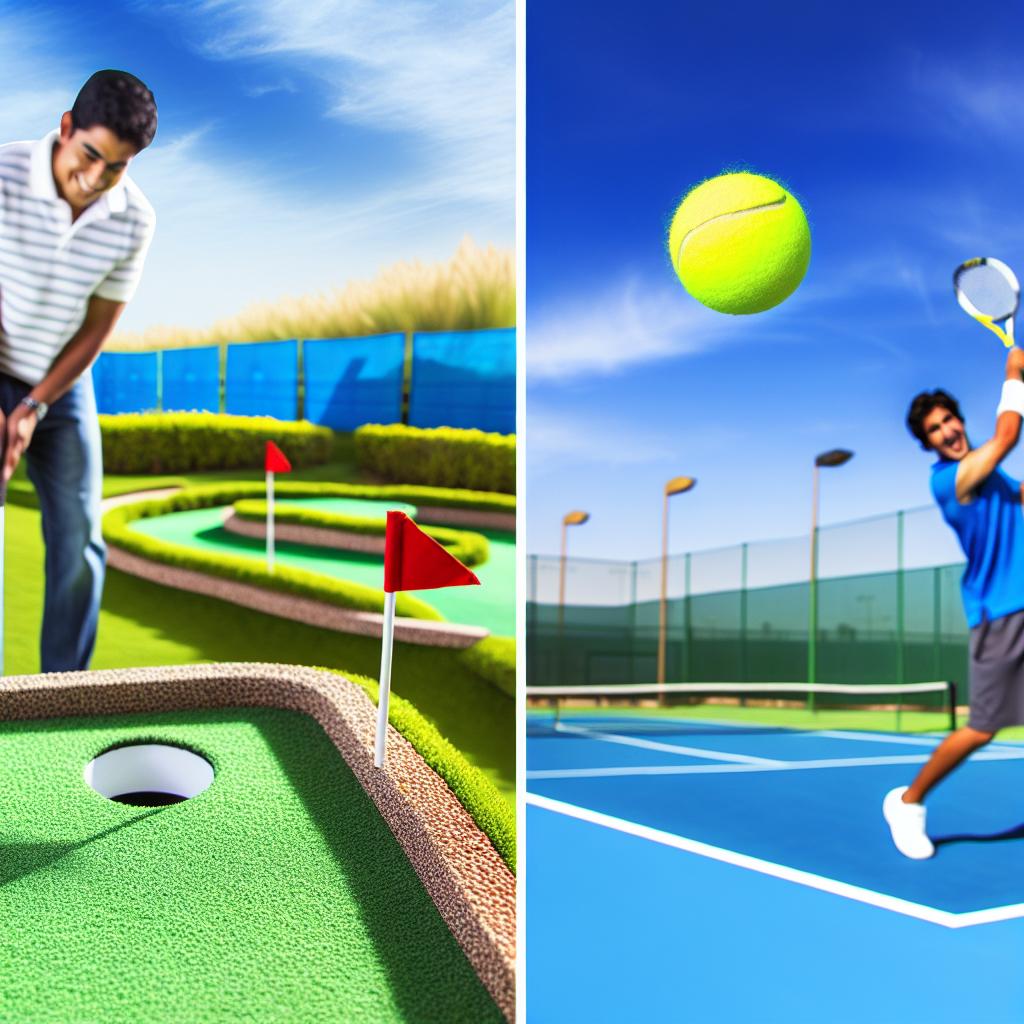 Minigolf a tenis: ideální kombinace sportu