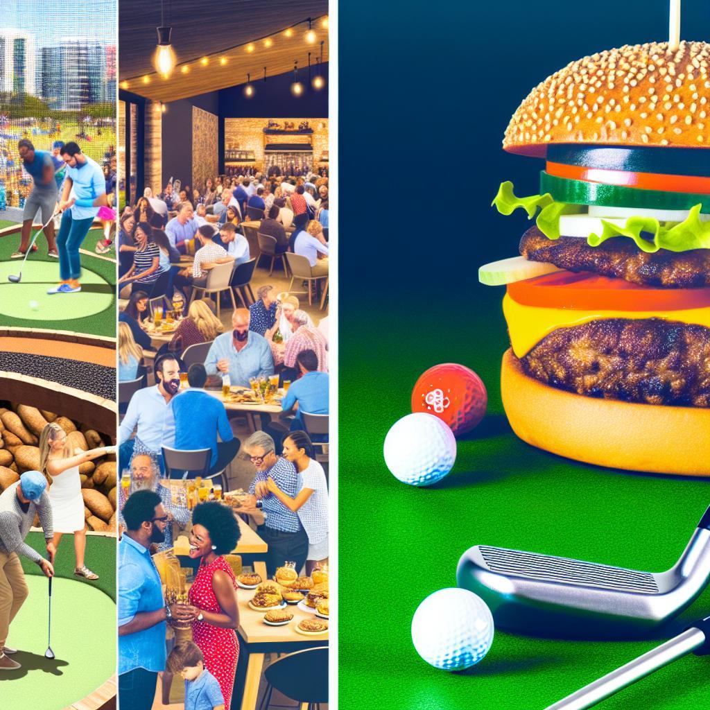 R Burger & Minigolf: Gurmánský zážitek spojený se sportem