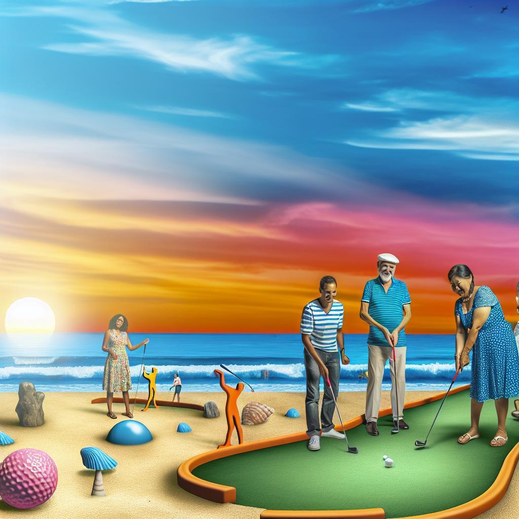 Beach minigolf: Plážová pohoda s golfovou holí v ruce