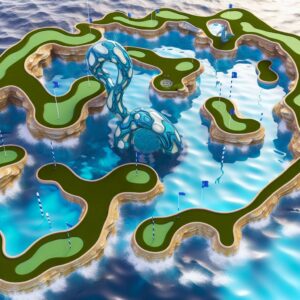 Kamencové jezero minigolf: Vodní svět a golfové jamky