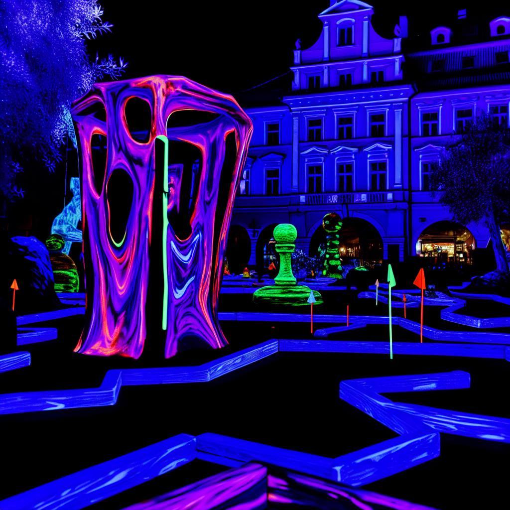 Schwarzlicht minigolf Praha: Fluorescenční dobrodružství