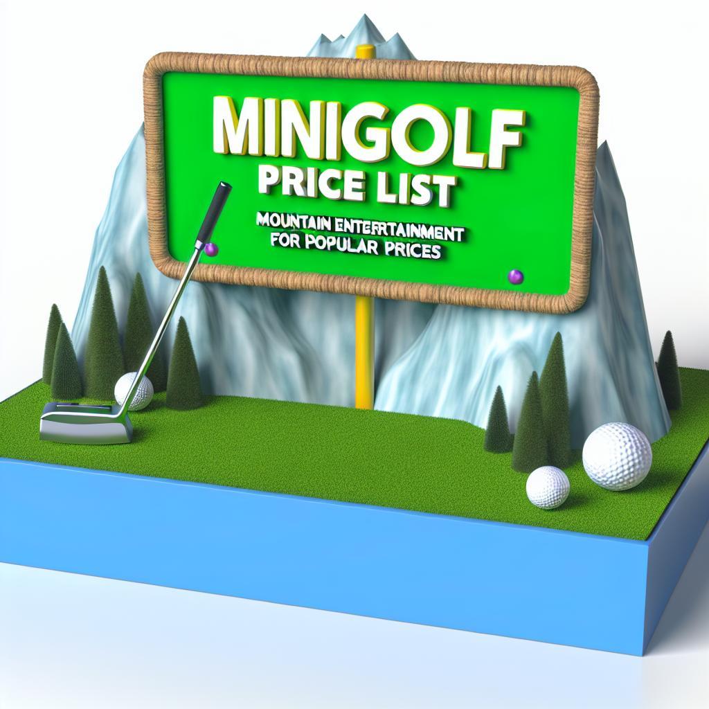 Minigolf Harrachov ceník: Horská zábava za lidové ceny