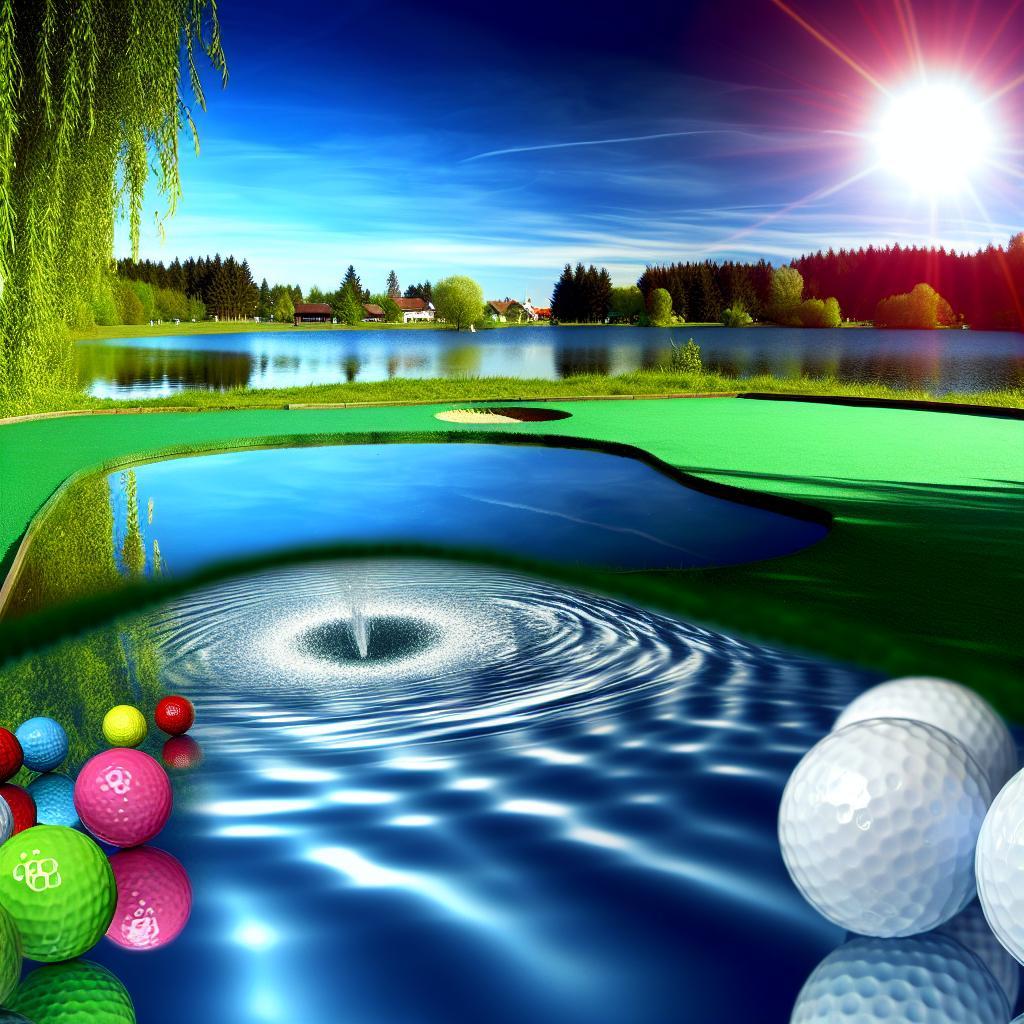 Minigolf Kamencové jezero Chomutov: Vodní radovánky a golf