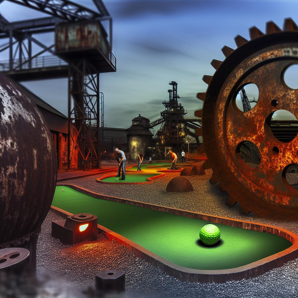 Minigolf Na Hutích: Industriální šarm v golfovém světě