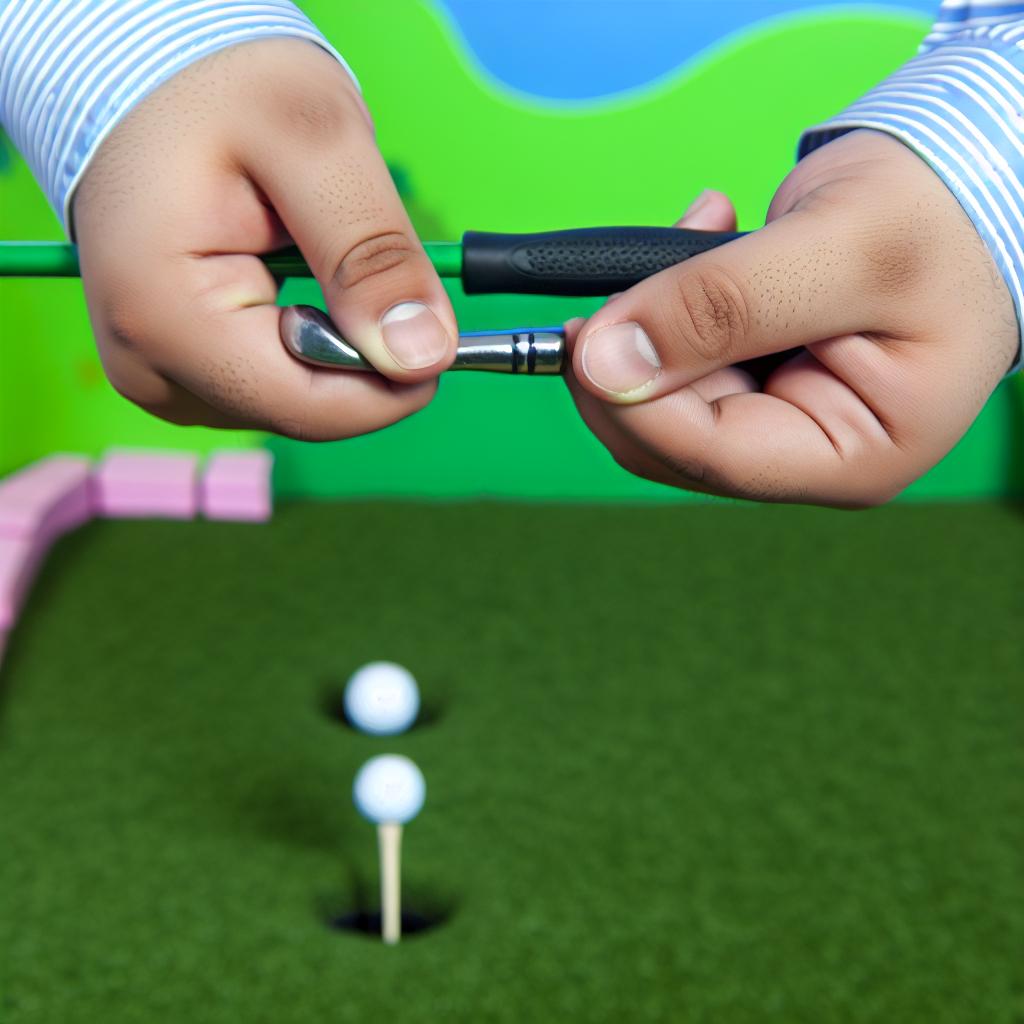 Jak správně uchopit hůl na mini golf