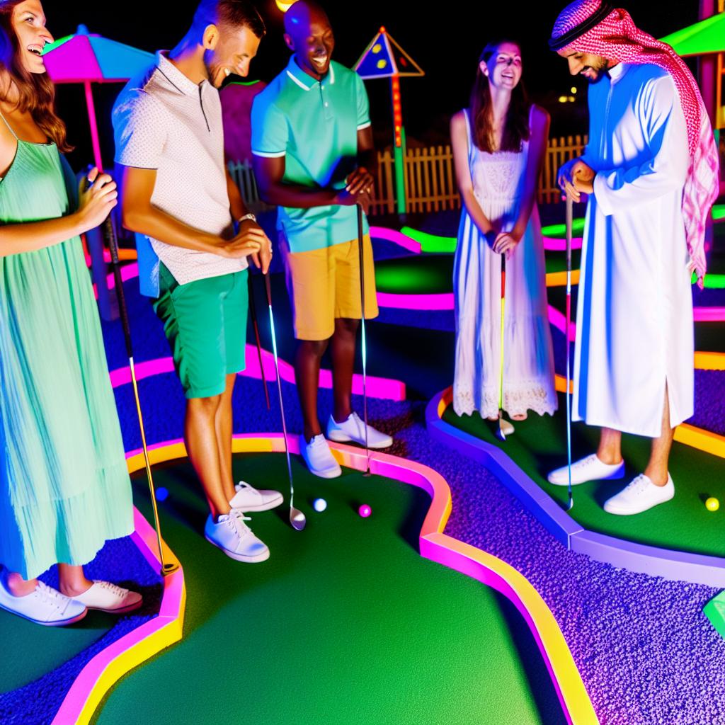 Noční minigolf jako unikátní zážitek