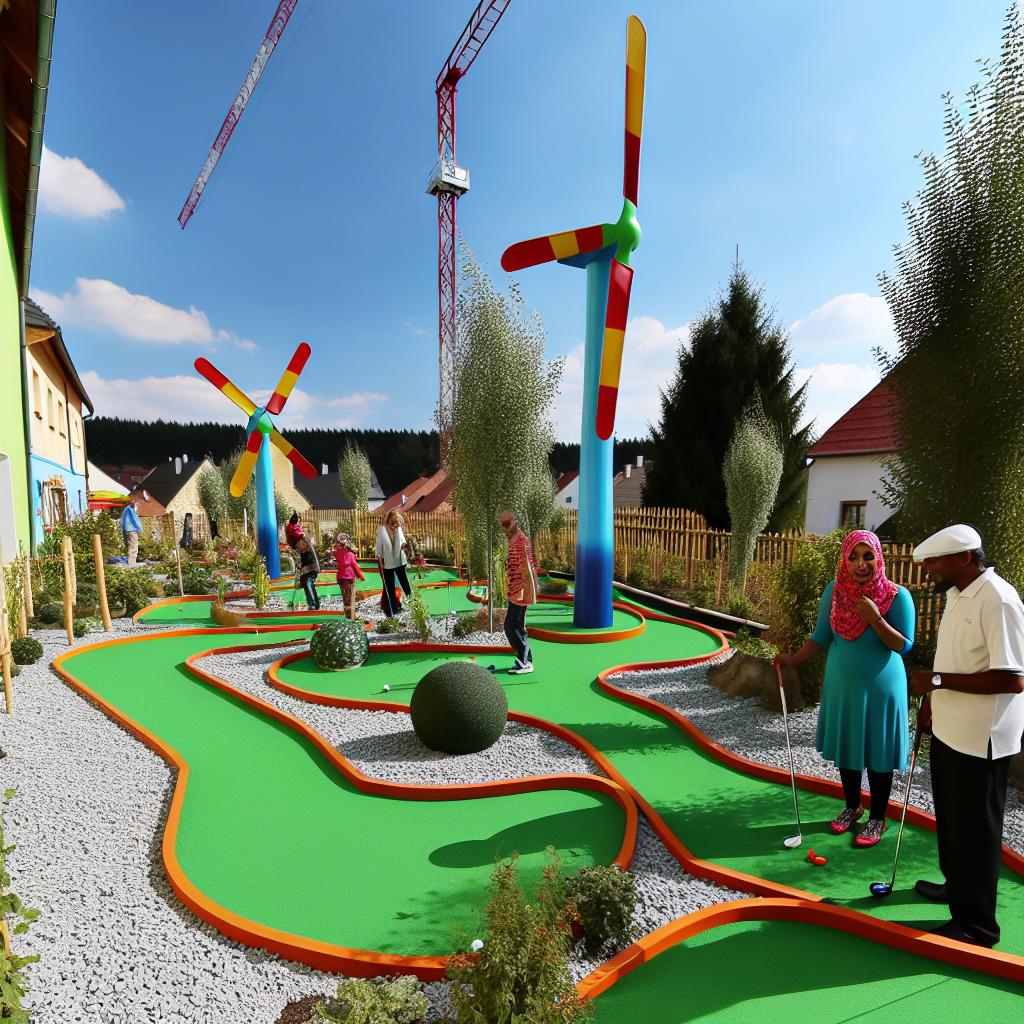 Minigolf jako nová atrakce v Kravařích