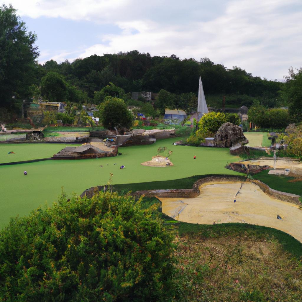 Minigolf u Vychopňu jako rodinná zábava