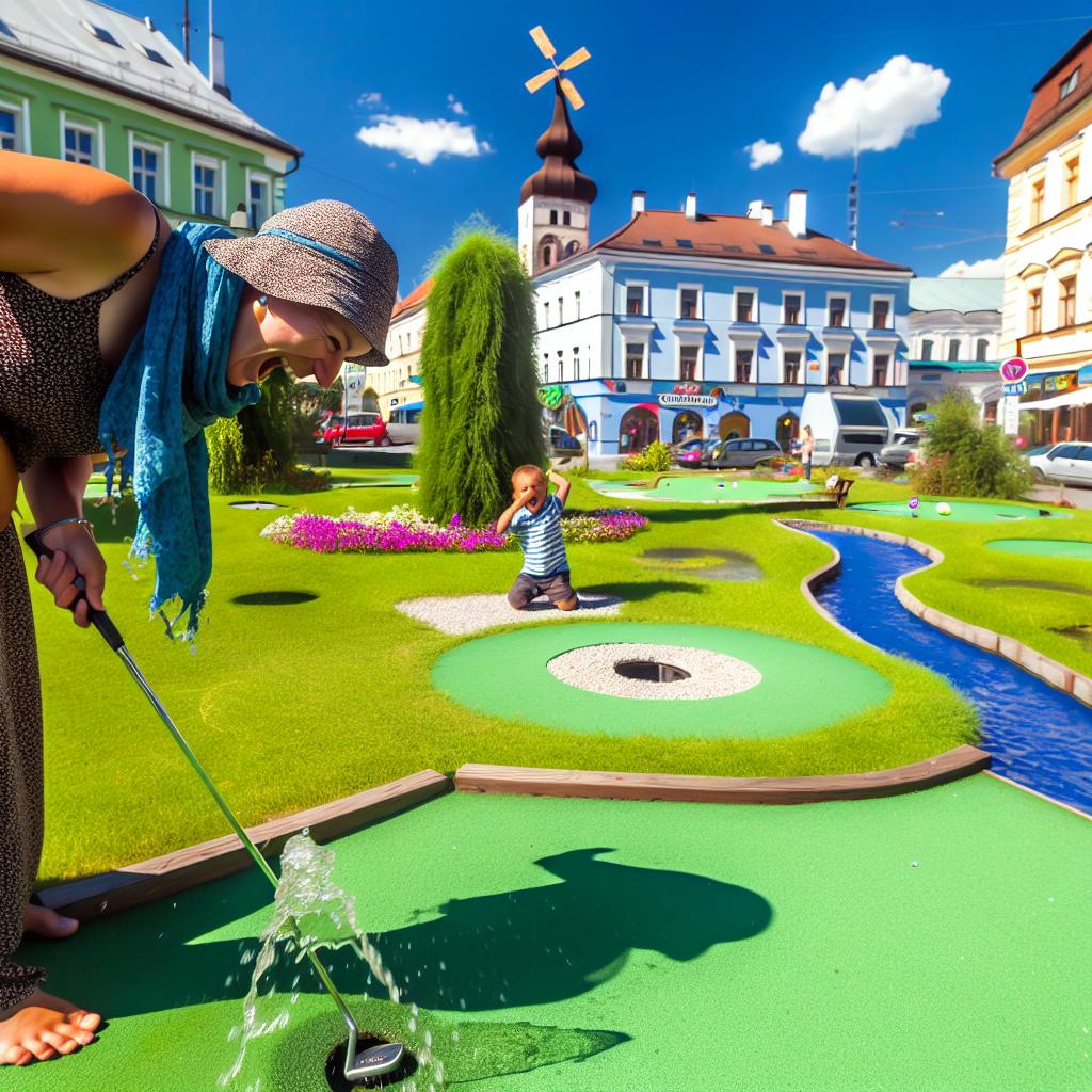 Minigolf a vodní radovánky v Chomutově