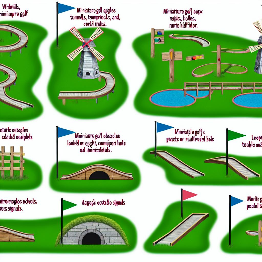 Jak rozpoznat signály minigolfových překážek