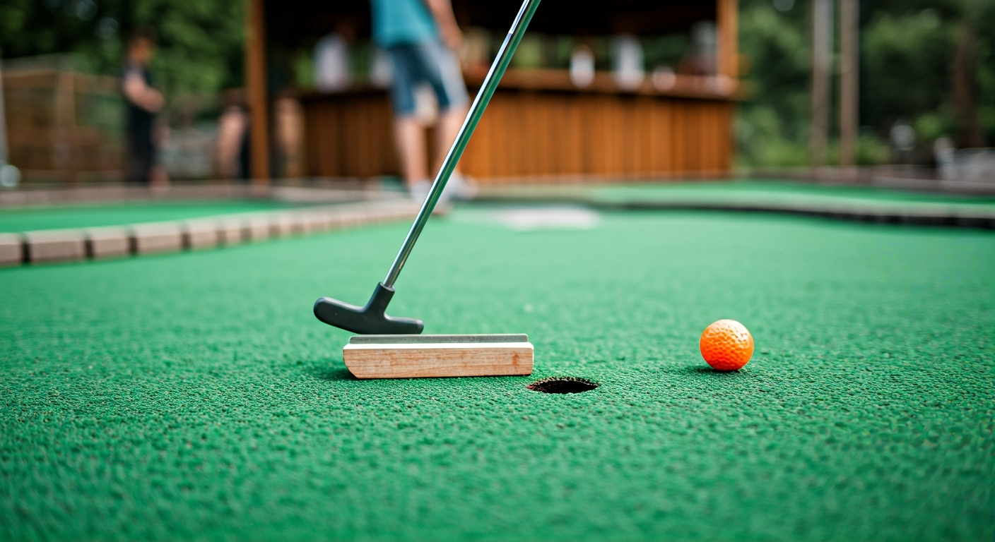 Minigolf Harrachov ceník: Horská zábava za lidové ceny 2 Detail jamky na minigolfu v Harrachově