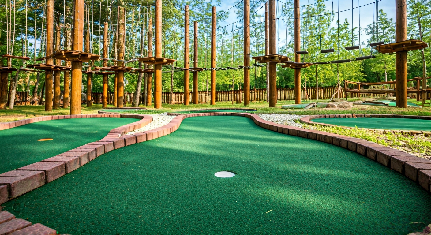 Kam na minigolf v Karviné? Objevte nejlepší minigolfová hřiště pro celou rodinu 2 Park DAKOL minigolfové hřiště