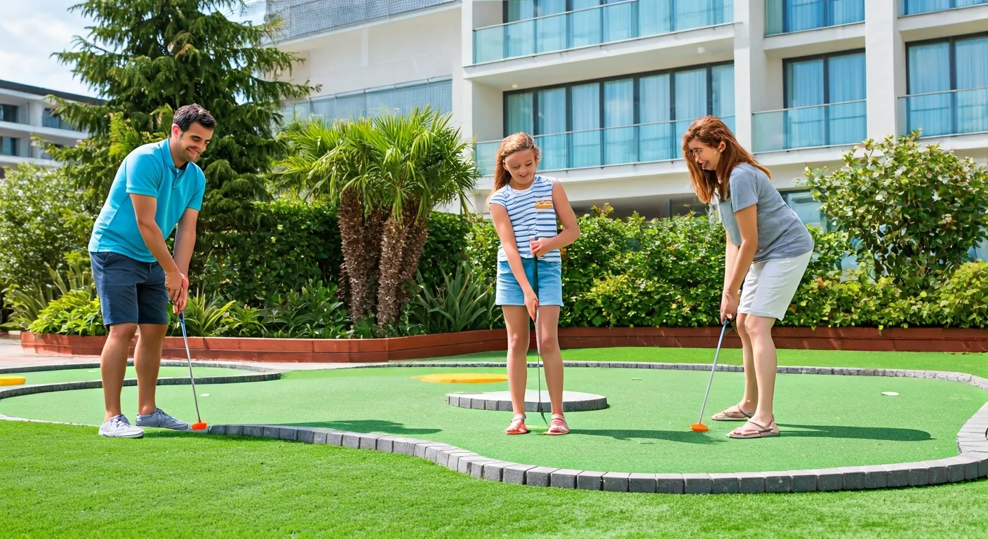 Minigolfové hřiště v Hotelu Vyhlídka Náchod