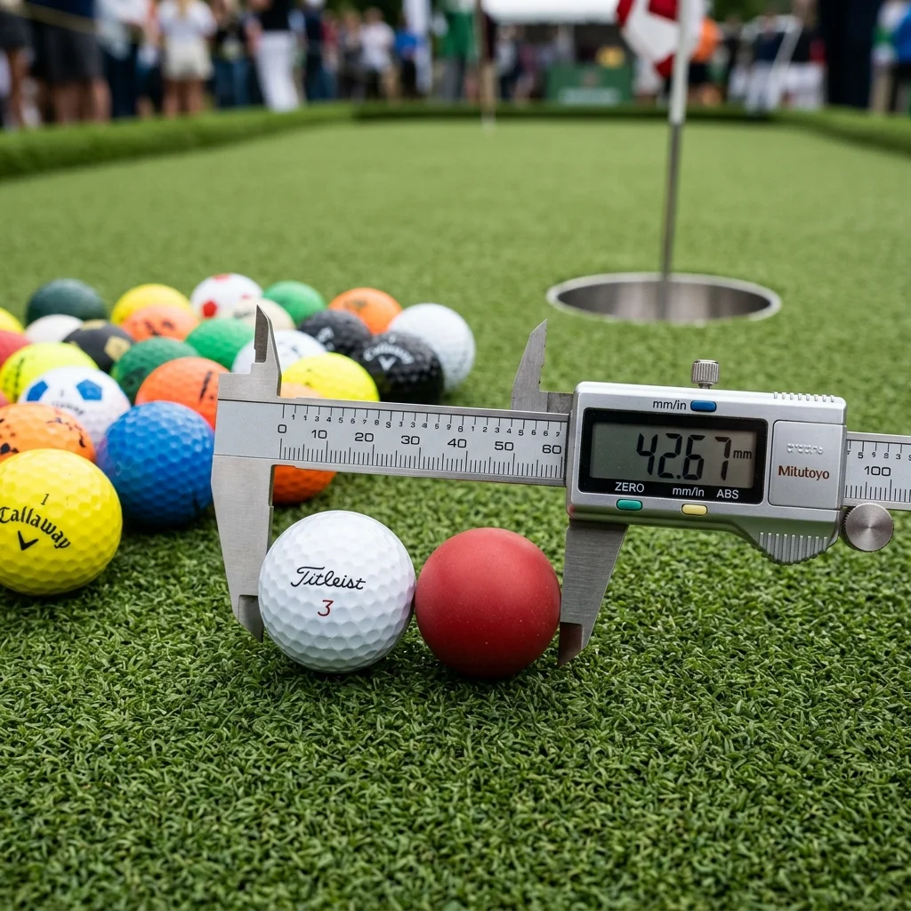 Průměr golfového míčku posuvné měřidlo rozměry