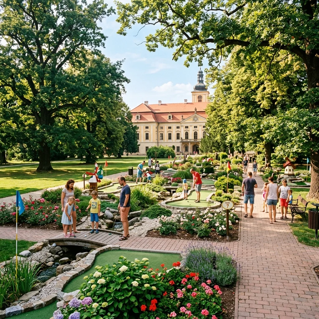Zámek Kozel minigolf park Šťáhlavy